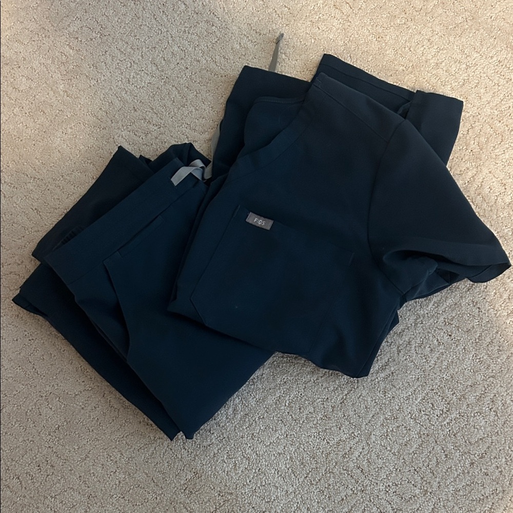 Figs Blue Scrub Set